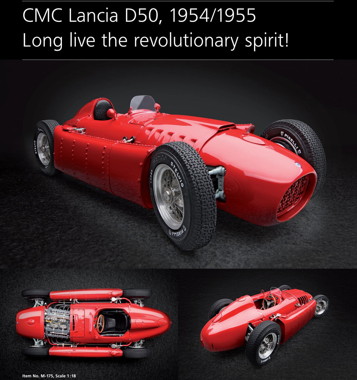 Available To Order – Lancia D50 1954-55 1:18 CMC Model (CMC M175)