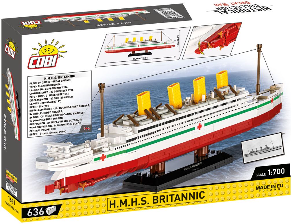 Available to Order – H.M.H.S. Britannic (640 pcs) (COB 1681)