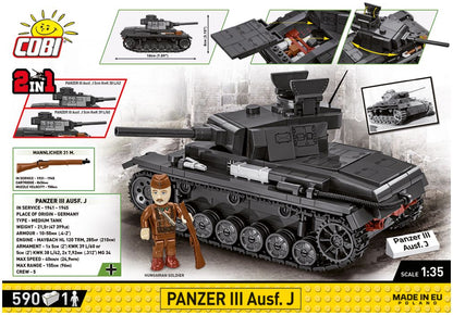 Available to Order – Panzer III AUSF.J WWII (585 pcs) (COB 2289)