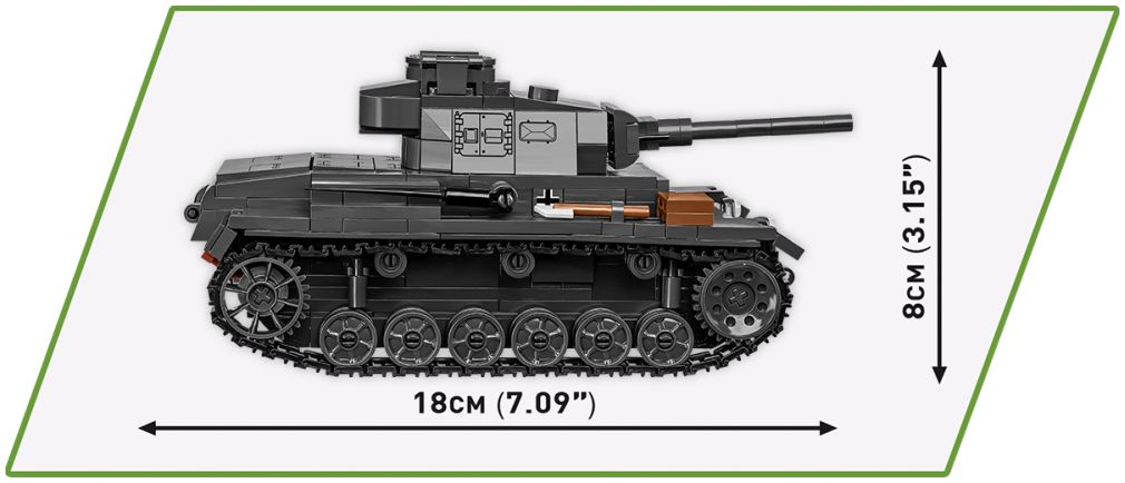 Available to Order – Panzer III AUSF.J WWII (585 pcs) (COB 2289)