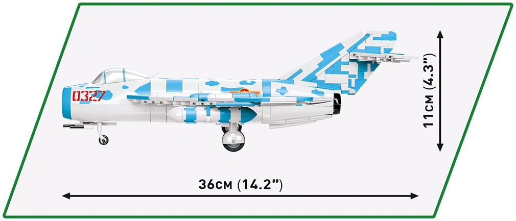 Available to Order – MIG-17 NATO Code F Vietnam War (577 pcs) (COB 2424)