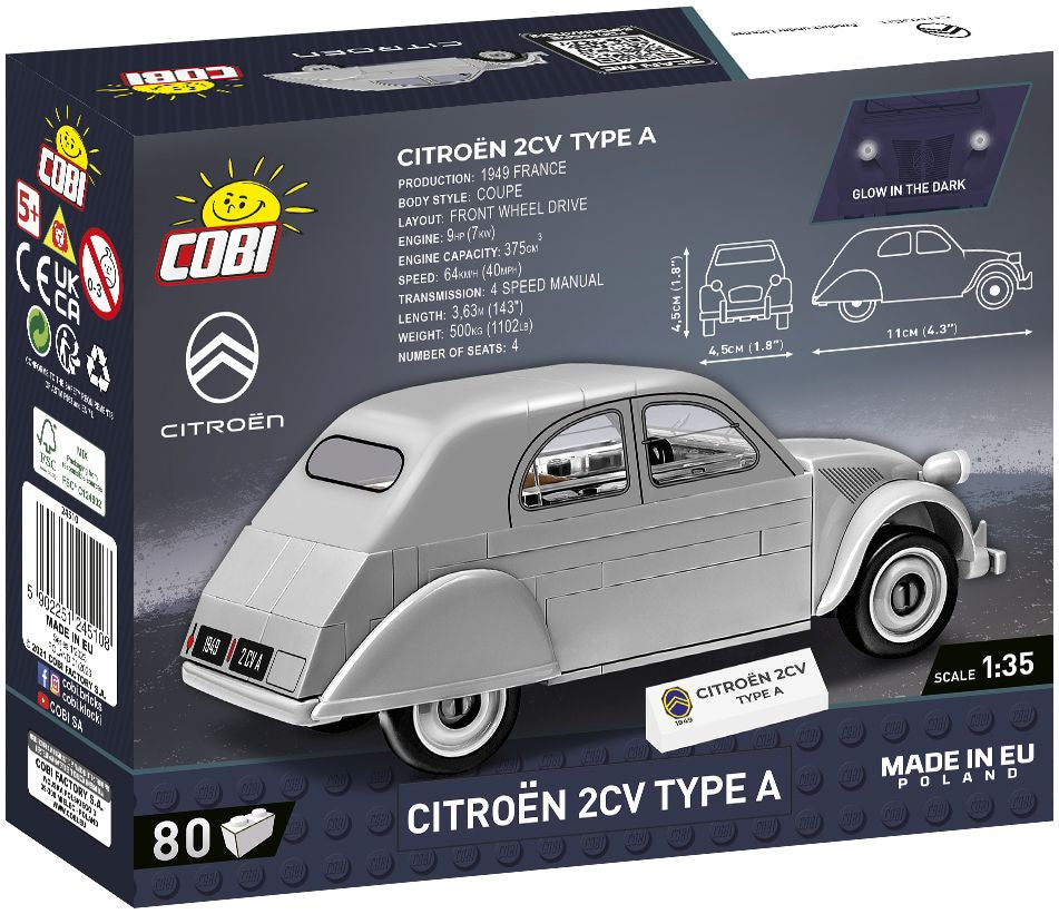 Citroen 2CV Type A 1949 (80 pcs) Cobi Model (view 2)