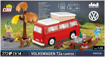 Available to Order – VW T2a Campingwagen w/2 x Figure (287 pcs) (COB 24616)