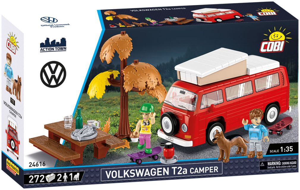 Available to Order – VW T2a Campingwagen w/2 x Figure (287 pcs) (COB 24616)