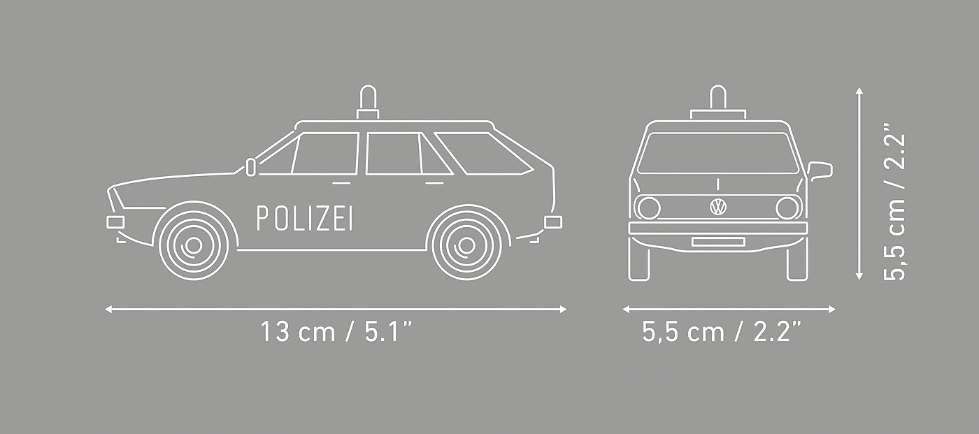 Available to Order – VW Passat B1 Variant Polizei (78 Pcs) (COB 24645)