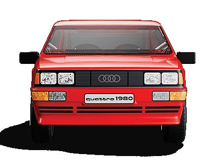 Audi Quattro Red (88 Pcs) Cobi Model (view 2)