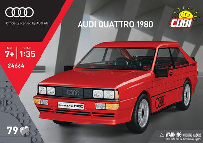 Audi Quattro Red (88 Pcs) Cobi Model (view 3)