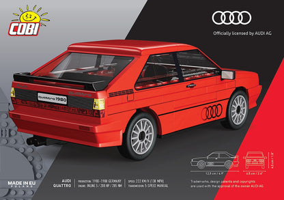 Audi Quattro Red (88 Pcs) Cobi Model (view 4)