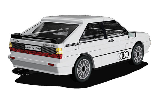 Audi Quattro White (88 Pcs) Cobi Model (view 2)