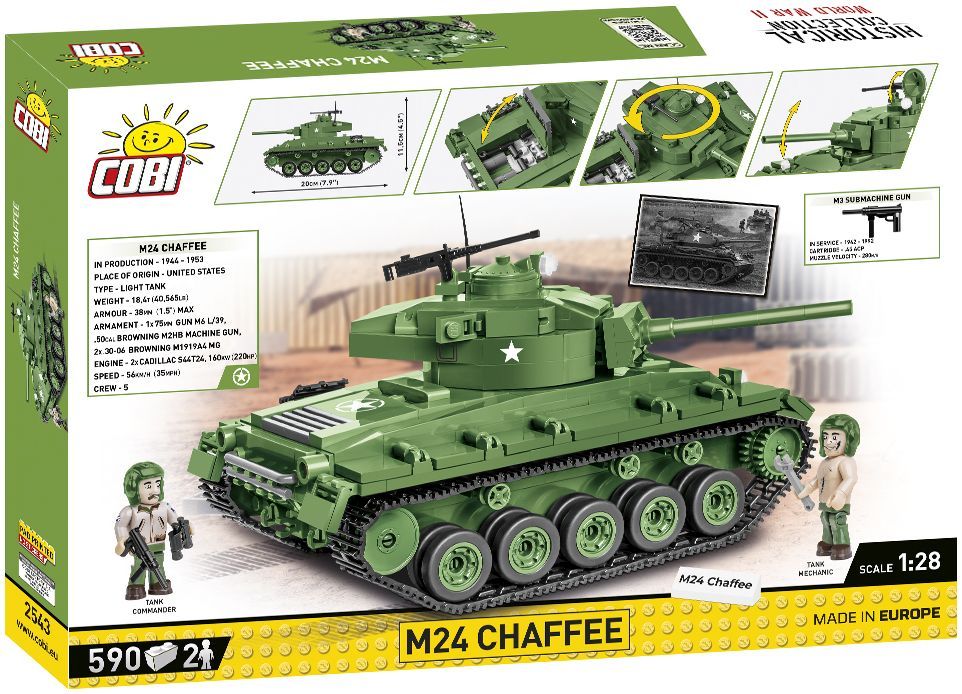 Available to Order – M24 Chaffee WWII (590 pcs) (COB 2543)