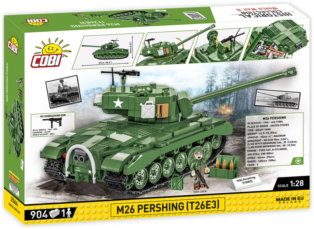Available to Order – M26 Pershing (T26E3) WWII (904 pcs) (COB 2564)