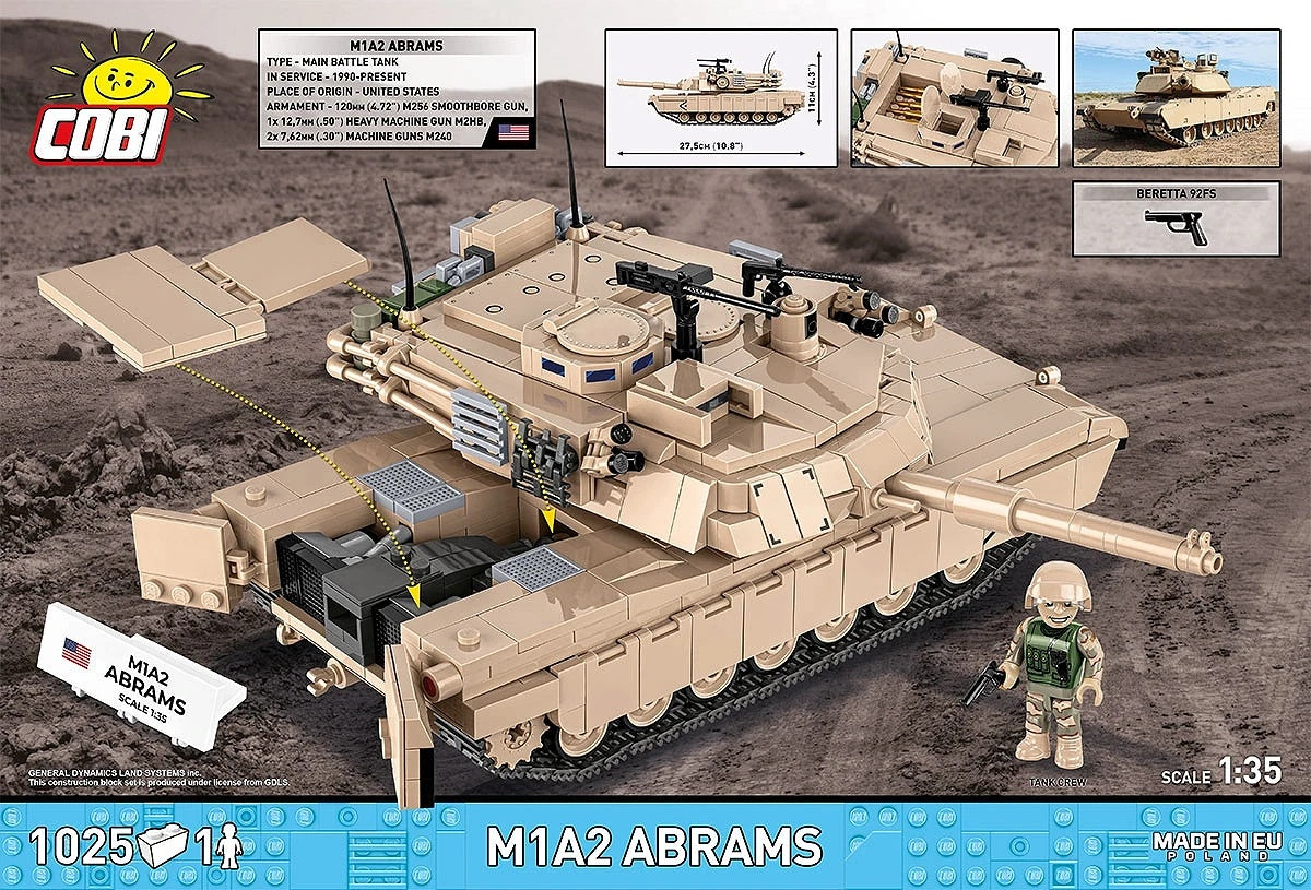 Available to Order – M1A2 Abrams (1025 Pcs) (COB 2632)