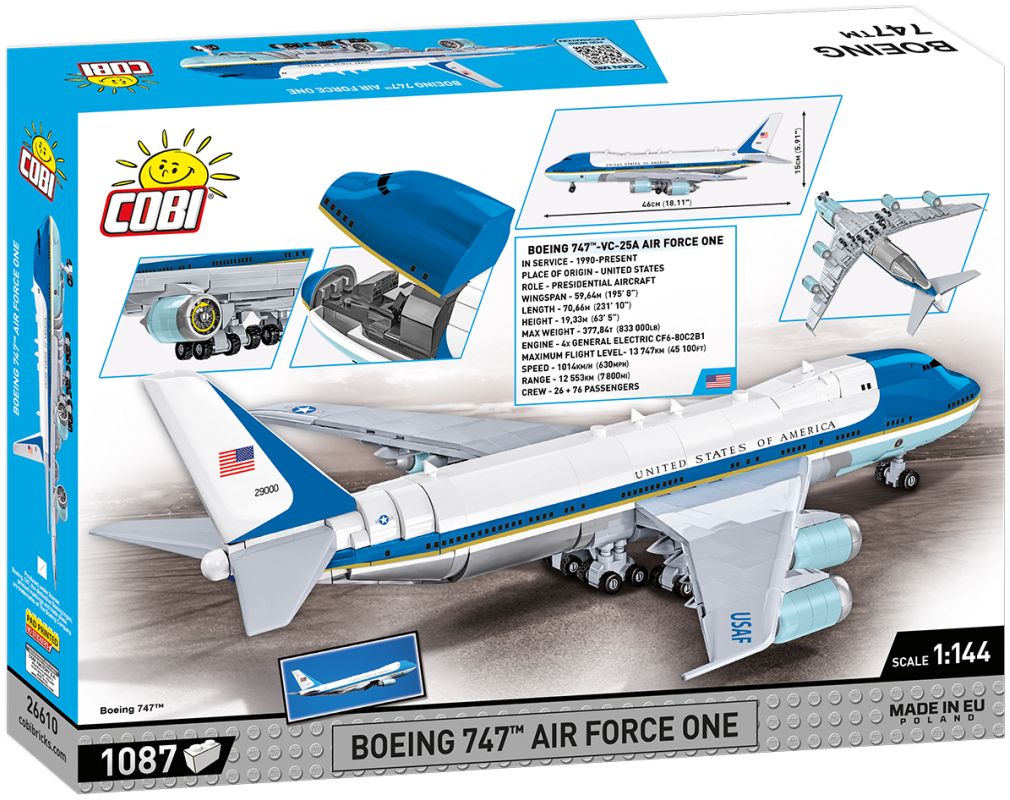 Available to Order – Boeing 747 Air Force One (1050 pcs) (COB 26610)