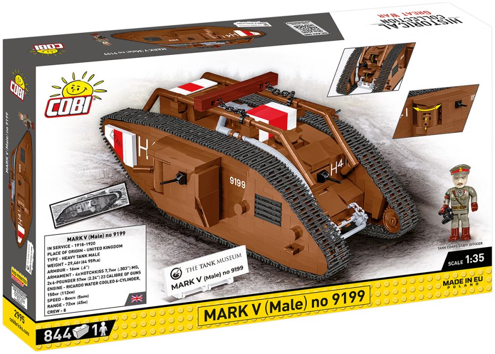 Available to Order – Mark V (Male) #9199 Great War (848 pcs) (COB 2995)