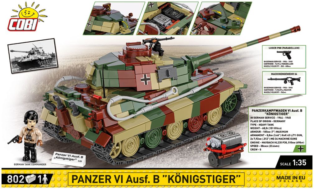 Available to Order – Panzer VI AUSF. Koningster 802 KL WWII (COB 3113)