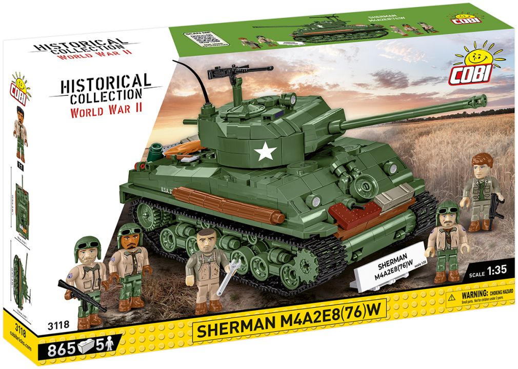 Available to Order – Sherman M4A2E8(76) WWII (880 pcs) (COB 3118)