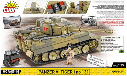 Available to Order – Tiger I #131 WWII (896 pcs) (COB 3123)