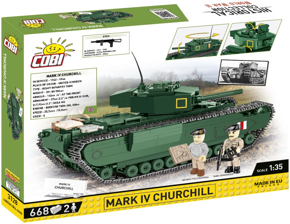 Available to Order – Churchill MK IV WWII (668 pcs) (COB 3128)