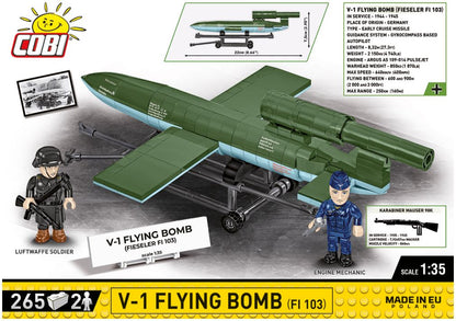 Available to Order – V-1 Flying Bomb (FI 103) WWII (265 pcs) 1:35 (COB 3135)