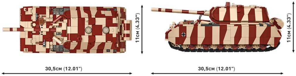 Available to Order – Panzer VIII Maus WWII (1342 pcs) (COB 3138)