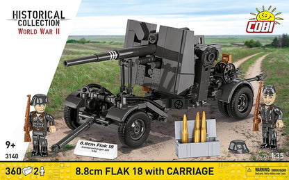 Available To Order – 8.8 cm Flak 18 with Carriage (357 Pcs) (COB 3140)