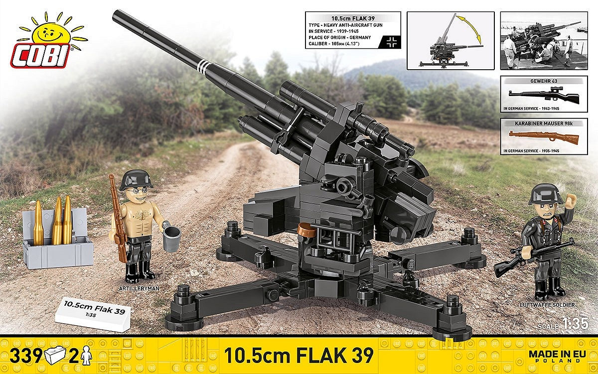 Available To Order – 10.5 cm Flak 39 (339 Pcs) (COB 3142)