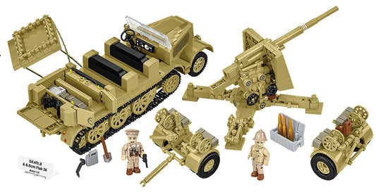 Available to Order – Sd.Kfz.8 Towing 8.8 cm Flak 36 (1001 Pcs) (COB 3143)
