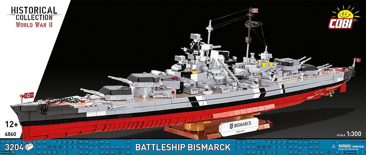 Available To Order – Battleship Bismarck (3080 Pcs) Cobi Model (COB 4860)