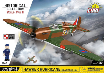 Available to Order – Hawker Hurricane (#302) 373 KL. WWII Cobi Model (COB 5762)