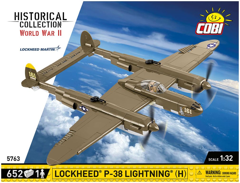 Available to Order – Lockheed P-38 Lightning (H) WWII Cobi Model (COB 5763)
