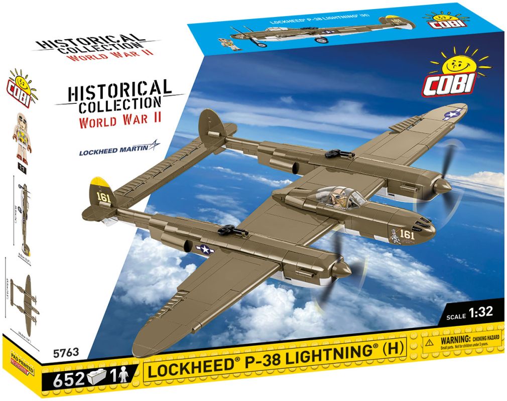 Available to Order – Lockheed P-38 Lightning (H) WWII Cobi Model (COB 5763)