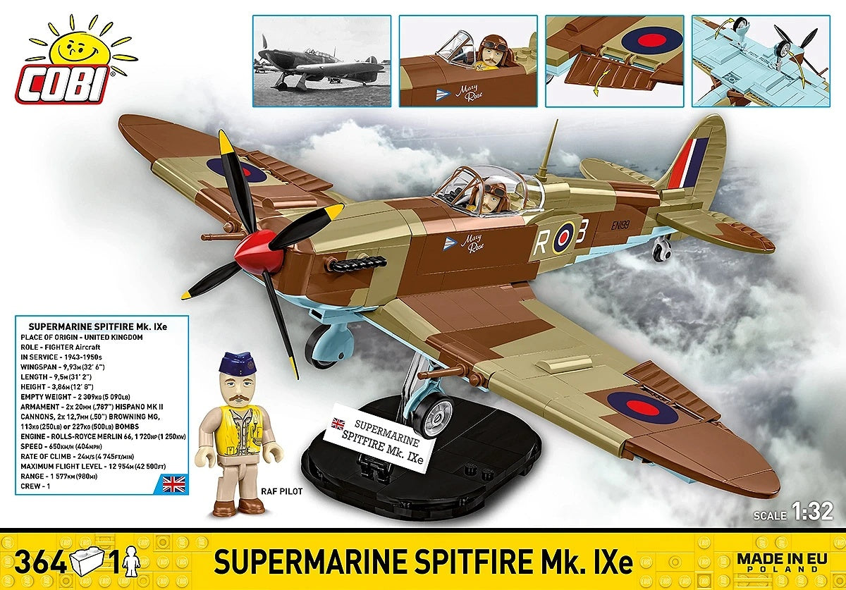 Available to Order – Supermarine Spitfire MK.IXE WWII Cobi Model (COB 5764)