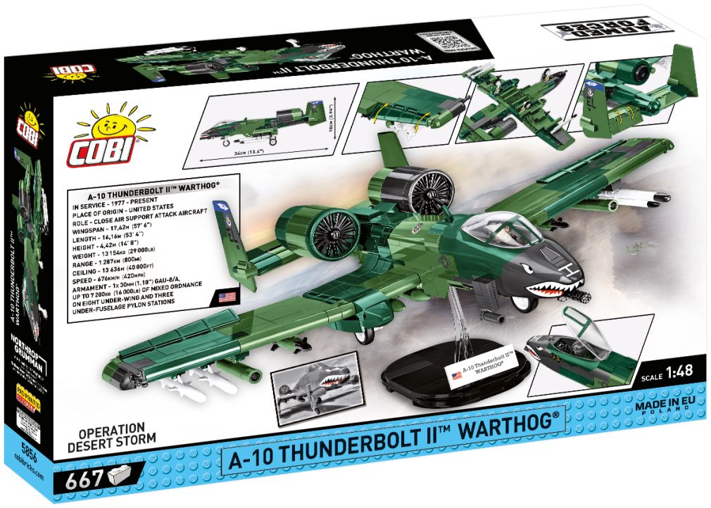 Available To Order – A10 Thunderbolt II Armed Forces (650 pcs) Cobi Model (COB 5856)