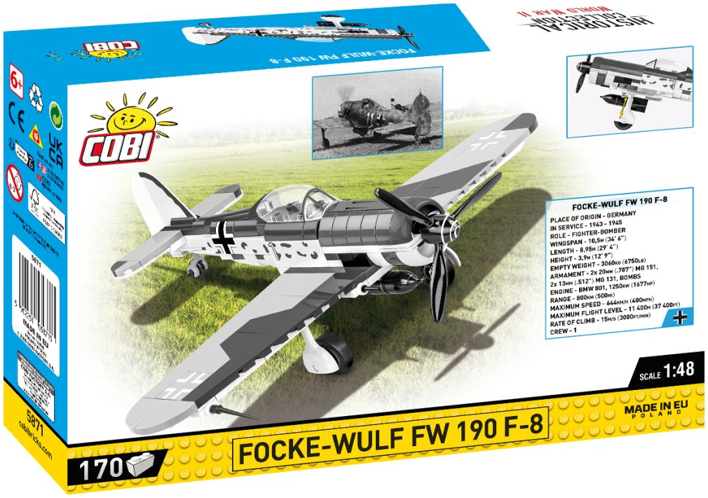 Available to Order – Focke-Wulf FW 190 F-8 WWII (170 pcs) Cobi Model (COB 5871)