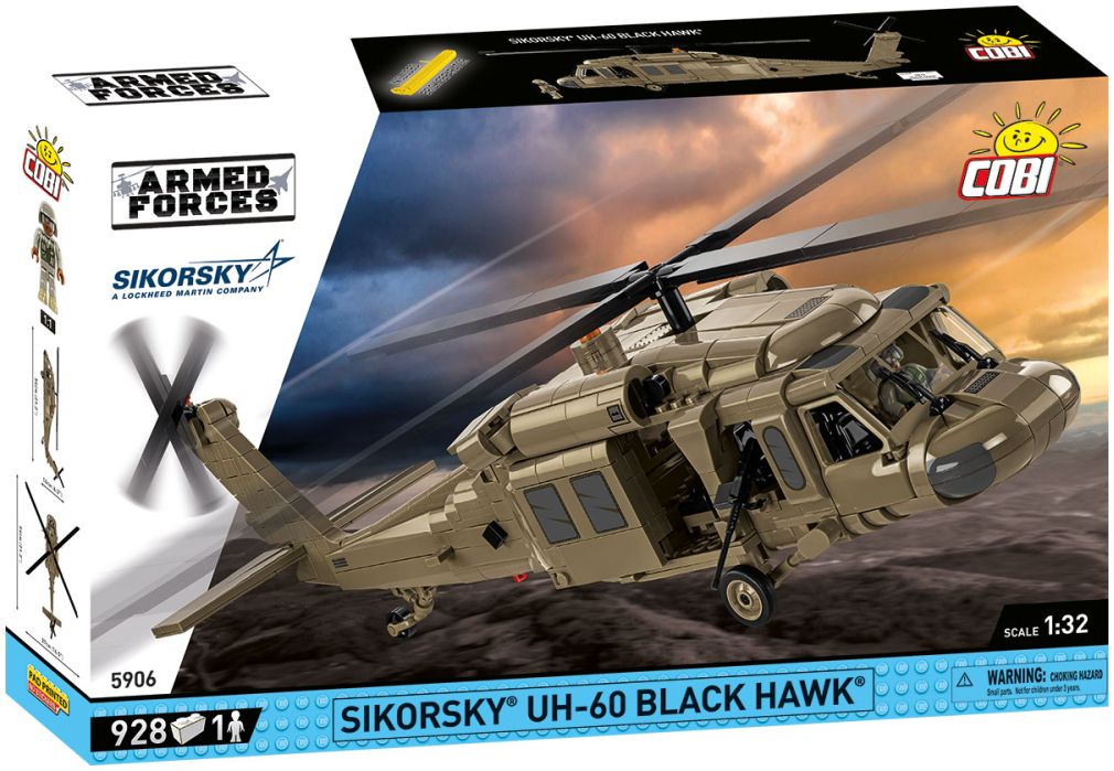 Available to Order – Sikorsky UH-60 Black Hawk 928 Armed Forces Cobi Model (COB 5906)
