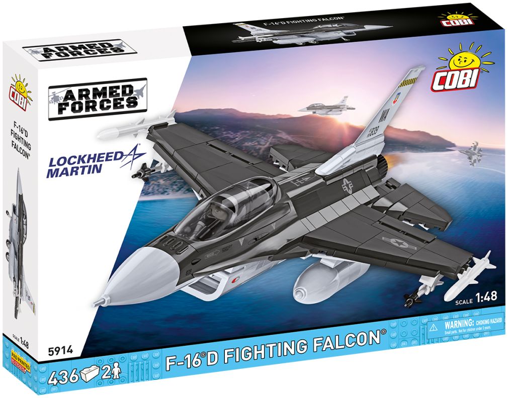 Available to Order – F-16 C Fighting Falcon Armed Forces (438 pcs) Cobi Model (COB 5914)
