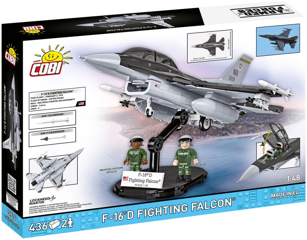 Available to Order – F-16 C Fighting Falcon Armed Forces (438 pcs) Cobi Model (COB 5914)