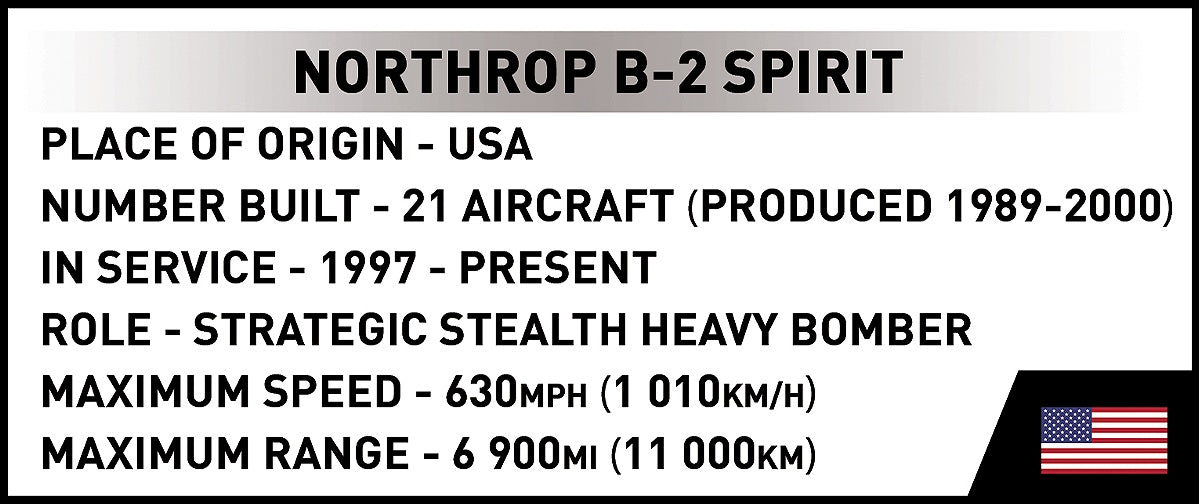 Available to Order – B-2 Spirit (1109 Pcs) Cobi Model (COB 5916)