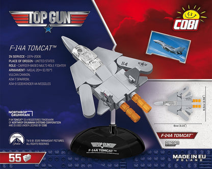 Available to Order – Top Gun F-14A Tomcat Micro Plane Top Gun Maverick (58pcs) Cobi Model (COB 5923)