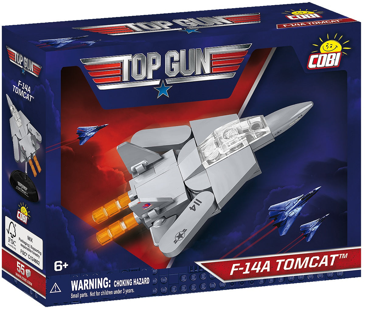 Available to Order – Top Gun F-14A Tomcat Micro Plane Top Gun Maverick (58pcs) Cobi Model (COB 5923)