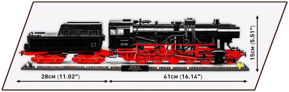 Available to Order – DRB Class 52 Steam L & Rail (2745 pcs) Cobi Model (COB 6287)
