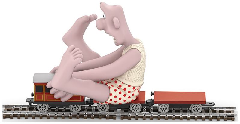 Wallace & Gromit - Wallace & Flatbed Wagon The Wrong Trousers FTB Corgi Model (view 2)