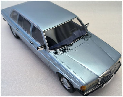 Available To Order – Mercedes Benz W123 Lang Diamond Blue 1978 1:18 (CUL CML005-2)