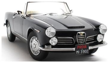 Alfa Romeo 2600 Spider Touring Blue 1961 1:18 Cult Models Model (view 2)