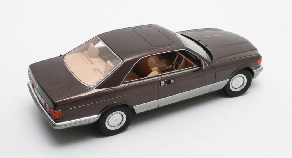 Available To Order – Mercedes Benz 380SEC C126 Brown Metallic 1982 1:18 (CUL CML075-1)