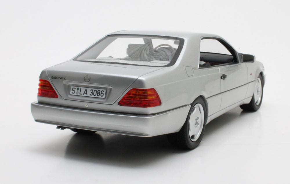 Available To Order – Mercedes Benz 600SEC C140 Silver 1992 1:18 (CUL CML079-1)