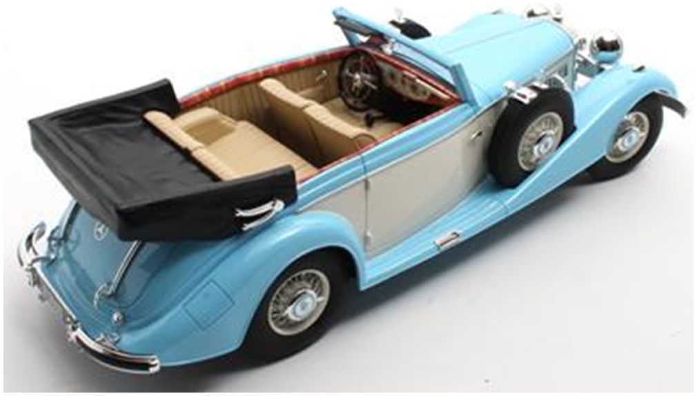 Available To Order – Mercedes Benz 540K Cabriolet B Blue/White 1936-1938 1:18 (CUL CML184-2)