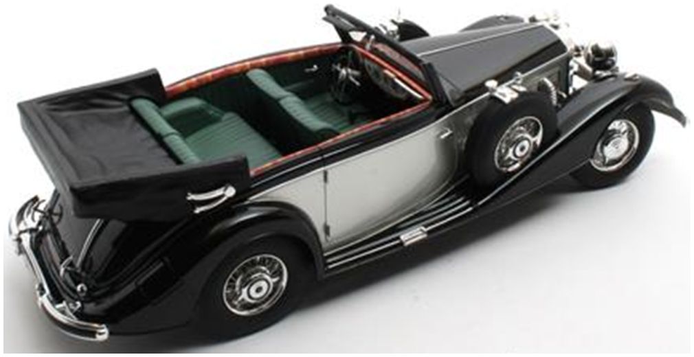 Available To Order – Mercedes Benz 540K Cabriolet B Black Silver 1936-1938 1:18 (CUL CML184-3)