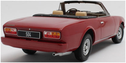 Available To Order – Peugeot 504 Cabriolet 1983 Red Metallic 1:18 (CUL CML192-1)