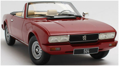 Available To Order – Peugeot 504 Cabriolet 1983 Red Metallic 1:18 (CUL CML192-1)